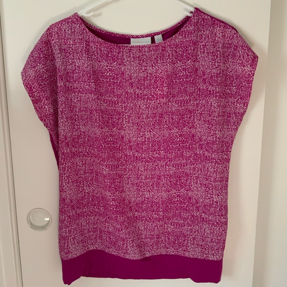 New York & Co. Women's Pink Top M